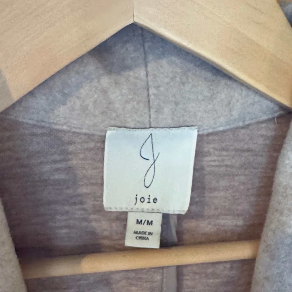 Joie Light Beige Open Front Coat - Picture 2 of 4